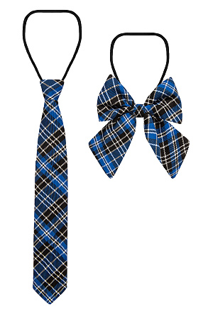 Бант цвет темно-синяя клетка