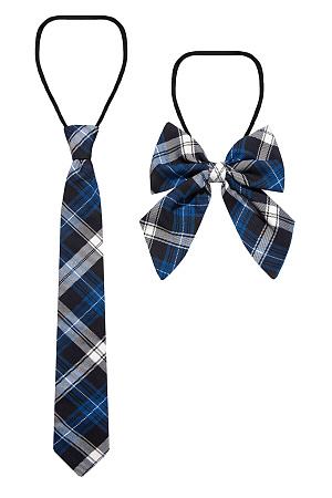 Бант цвет синяя клетка