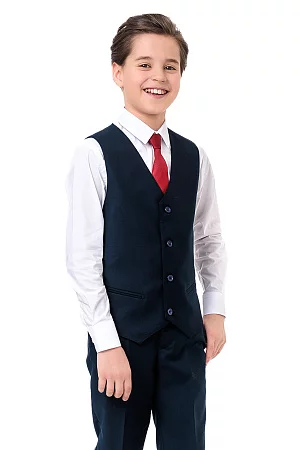 Жилет для мальчика ПРЕЗИДЕНТ цвет темно-синий экстра 