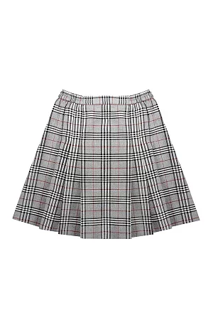 Юбка НИКА цвет клетка серая 