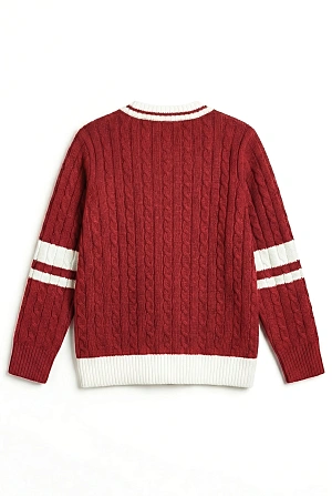 Кардиган клубный цвет бордовый