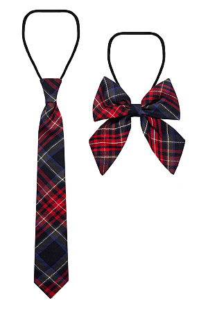 Бант цвет красная клетка