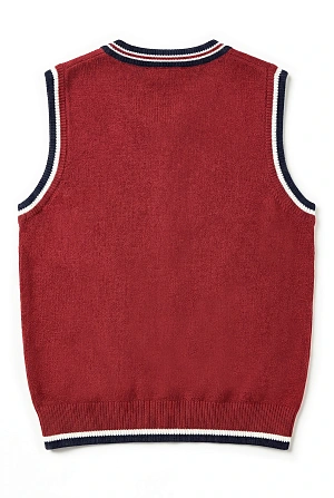 Жилет цвет бордовый