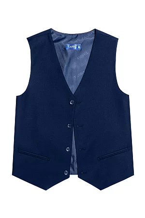 Жилет для мальчика ПРЕЗИДЕНТ цвет темно-синий экстра 