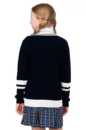 Кардиган клубный цвет синий