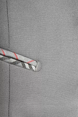 Жилет для девочки РОЗА цвет серая клетка 