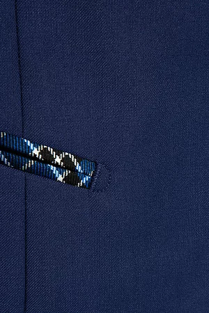 Жилет для девочки РОЗА цвет темно-синяя клетка