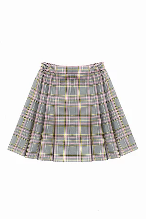 Юбка НИКА цвет клетка розовая 