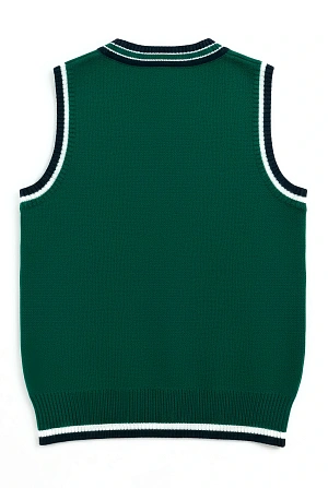 Жилет трикотажный зеленый
