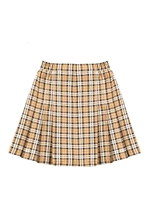 Юбка НИКА цвет клетка бежевая
