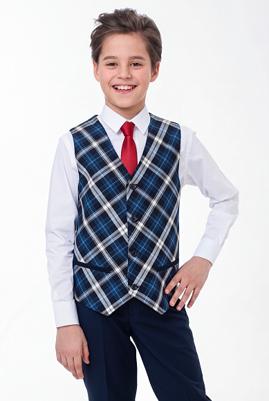 Жилет в синюю клетку 5 990 ₽.