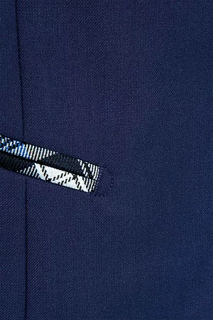 Жилет для девочки РОЗА цвет синяя клетка